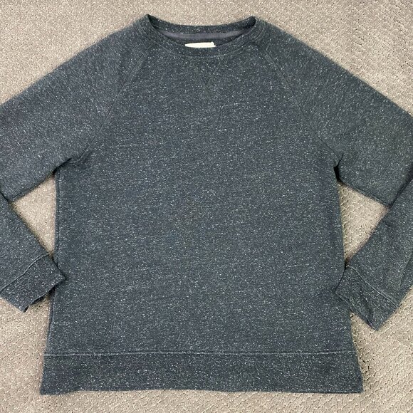 Taylor Stitch Sweater Raglan Sweatshirt Men's 42 Fits Medium Gray Speckled - Picture 1 of 12